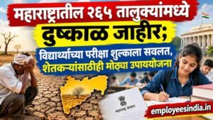 महाराष्ट्रातील २६५ तालुक्यांमध्ये दुष्काळ जाहीर; विद्यार्थ्यांच्या परीक्षा शुल्काला सवलत, शेतकऱ्यांसाठीही मोठ्या उपाययोजना